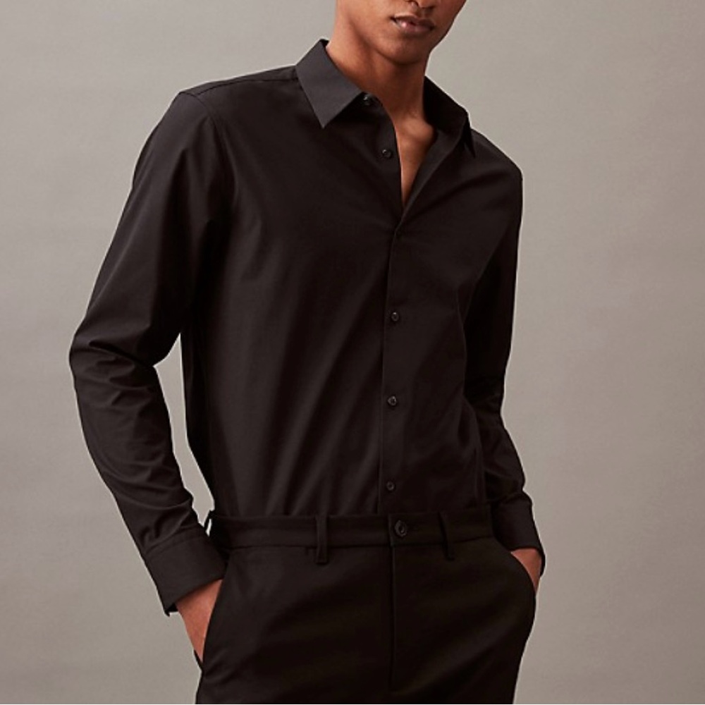 H&M Black Dress Shirt for Formal Occasions